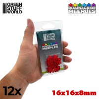 Meeples 16x16x8mm Rot (12) 2