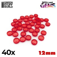 Plastik Edelsteine 12mm Rot (40) gallery