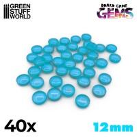 Plastik Edelsteine 12mm Hellblau (40) gallery