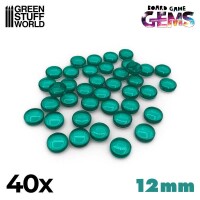 Plastik Edelsteine 12mm Türkis (40) gallery