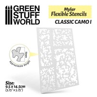 Classic Camo 1 Mylar Flexible Stencil gallery