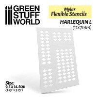 Harlequin L Mylar Flexible Stencil gallery