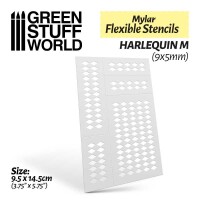 Harlequin M Mylar Flexible Stencil gallery