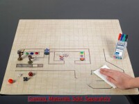 Chessex Reversible Megamat Black-Grey 1” (2,54cm) Squa