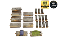 WW2 Normandy Wall w. Gate (high) 28mm 4