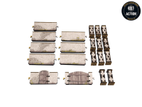 WW2 Normandy Stone Wall w. Gate (high) 28mm 4