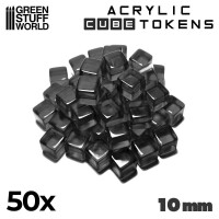 Schwarz Kubische Spielmarken 10mm (50) gallery
