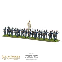Napoleonic Belgian Line Infantry firing 28mm 2
