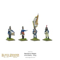 Napoleonic Belgian Line Infantry firing 28mm 3