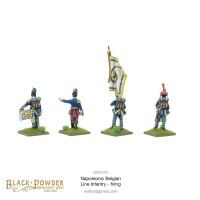 Napoleonic Belgian Line Infantry firing 28mm 4