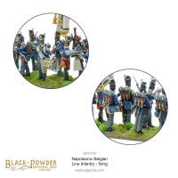 Napoleonic Belgian Line Infantry firing 28mm 5