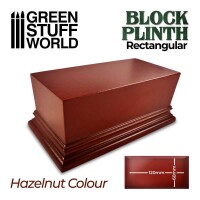 Rechteckiger Ausstellungssockel 12x6cm Haselnussbraun 2