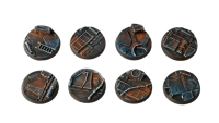 Spaceship Corridor Battle Ready Bases Rund 32mm (8)