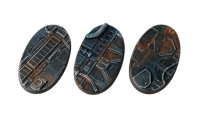Spaceship Corridor Battle Ready Bases Oval 75x42mm (3)