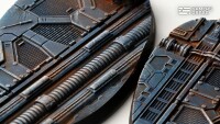 Spaceship Corridor Battle Ready Bases Oval 90x52mm (2) 3