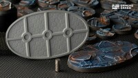 Spaceship Corridor Battle Ready Bases Oval 90x52mm (2) 4