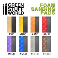 Foam Sanding Pads Grit #2500 Dark Brown (10) 2
