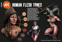 AK Interactive Human Flesh Tones Paint Set 2