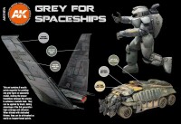 AK Interactive Grey For Spaceships Paint Set 2
