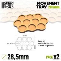 MDF Movement Trays Skirmish AOS 28.5mm 3x4x3 2