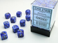 Vortex Blue/Gold 36x W6 12mm Dice Set gallery