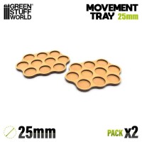 MDF Movement Trays Skirmish AOS 25mm 3x4 gallery
