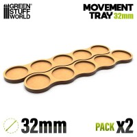 MDF Movement Trays Skirmish AOS 32mm 5x1 gallery
