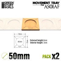 MDF Regimentsbases ASOIAF 50mm 1x1 2