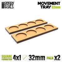 MDF Regimentsbases 32mm 4x1 Skirmish Lin gallery