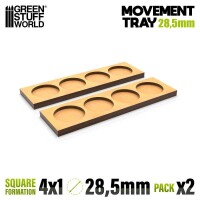 MDF Regimentsbases 28.5mm 4x1 Skirmish L gallery