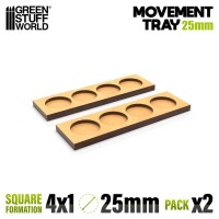 MDF Regimentsbases 25mm 4x1 Skirmish Lin gallery