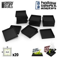 Hollow Bases und Adapter Eckig mit Rand  gallery
