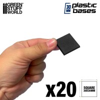 Plastik Bases Eckig 30x30mm (20) 2