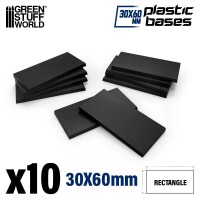 Plastik Bases Rechteckig 30x60mm (10)