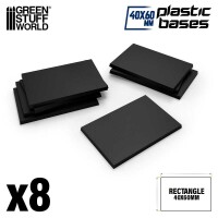 Plastik Bases Rechteckig 40x60mm (8)