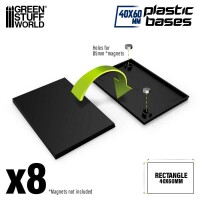 Plastik Bases Rechteckig 40x60mm (8) 2