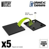 Plastik Bases Eckig 60x60mm (5) 2