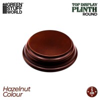 Runder Ausstellungssockel 5x5cm Haselnus gallery