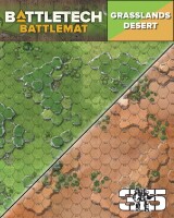 BattleTech Battlemat Desert and Grasslands A Hex Mat