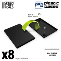 Plastik Bases Rechteckig 50x75mm (8) 2
