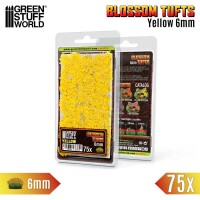 Blumenbüschel Tufts Gelbe Blumen 6mm 2