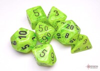Vortex Bright Green/Black RPG Dice Set gallery