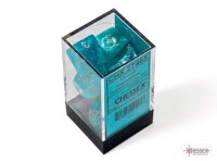 Cirrus Aqua/Silver RPG Dice Set 2