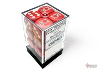 Japan Red/White 12x W6 16mm War Dice Set 2