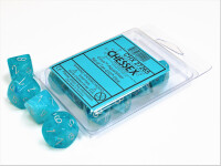 Cirrus Aqua/Silver 10x W10 Dice Set gallery