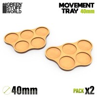 MDF Movement Trays 40mm x5 Skirmish gallery