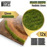 Grasstreifen 12mm Realistisches Grün 2