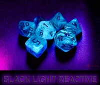 Ghostly Glow Pink/Silver 10x W10 Dice Set 2