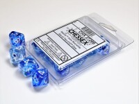 Nebula Dark Blue/White10x W10 Dice Set gallery