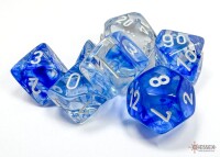 Nebula Dark Blue/White RPG Dice Set gallery